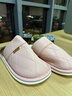 水星家紡棉拖鞋女士秋冬情侶拖鞋男室內家用老人防滑靜音加絨加厚保暖拖鞋 曬單實(shí)拍圖