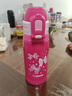 象?。╖O JIRUSHI）兒童保溫杯戶(hù)外不銹鋼吸管杯帶杯套彈蓋保冷杯子學(xué)生禮物CKE36 曬單實(shí)拍圖