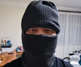 戀上家頭套帽子冬季男士女防風(fēng)帽保暖帽子圍脖一體加厚蒙面防寒護耳加絨 灰色(無(wú)檐) 曬單實(shí)拍圖