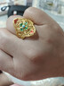 詩(shī)普琳黃金戒指 古法黃金花絲蘭花戒指女款自戴新年禮物 約7.33g 曬單實(shí)拍圖