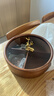 初心干果盤(pán)堅果盤(pán)實(shí)木高檔家用客廳茶幾分格零食糖果收納盒圓形輕奢 曬單實(shí)拍圖