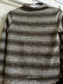 梵希蔓棕色條紋針織長(cháng)袖t恤女25年冬新款顯瘦半高領(lǐng)打底內搭上衣 A3201 摩卡咖條 M （建議100-110斤） 曬單實(shí)拍圖