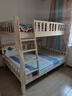 皇家御兔【免費安裝】實(shí)木子母床二層兒童床小戶(hù)型家用兩層多功能高低床 原木直梯+書(shū)架+床墊 上鋪寬130*下鋪寬150 曬單實(shí)拍圖