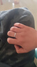ALLOVE星河純銀情侶戒指男女款求婚對戒女生日跨新年元旦禮物送女友老婆 曬單實(shí)拍圖