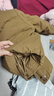 E·LAND KIDS衣戀女童三防羽絨服冬季新品可拆卸袖子上衣 Brown棕色/85 130 曬單實(shí)拍圖