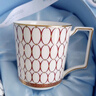 Wedgwood【新年禮物】馬克對杯心形禮盒高顏值骨瓷咖啡杯水杯情侶家用 金粉年華心形禮盒馬克杯藍+紅 曬單實(shí)拍圖