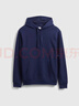 蓋璞（GAP）男女裝2025秋季新款Logo刺繡抓絨寬松連帽衫衛衣美版 海軍藍 S 美碼M亞洲碼175/92A【偏大,建議拍小一碼】 曬單實(shí)拍圖