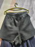 絲柏舍寬松款休閑褲2025秋裝新款女裝高腰時(shí)尚亮片闊腿短褲 曬單實(shí)拍圖