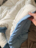 阿爾皮納袋鼠大豆纖維棉被子1.5x2米秋冬被芯加厚冬季宿舍單雙人空調四季被褥 天空藍 【A類(lèi)抗菌泡泡紗面料】 150x200cm（單人4斤春秋被） 曬單實(shí)拍圖