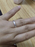 飾珀9999足銀戒指女單人輕奢高級感食指閉口小眾設計碎碎冰戒指女生 3MM碎碎冰閉口戒指 港碼16號（周長(cháng)56MM） 曬單實(shí)拍圖
