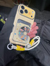 美穗黃色格子星星人卡包掛繩適用蘋(píng)果17promax手機殼大視窗iPhone16新款防摔14pro女款日韓風(fēng)硬殼 單殼+掛繩 iPhone 17 Pro Max 曬單實(shí)拍圖