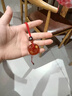 福渥高品質(zhì)紅瑪瑙五行卦屬火缺火補火的飾品朱雀吊墜離為火鑰匙扣掛件 精美掛繩款：朱雀-五行補火 曬單實(shí)拍圖
