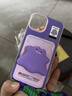 小莓介紫色怪獸卡包支架適用蘋(píng)果17promax手機殼iphone17一加13pura80紅米k90小米17榮耀500帶掛繩保護套 卡包殼-紫色小怪獸+手提掛繩+怪獸支架 iPhone 15 Pro Max 曬單實(shí)拍圖