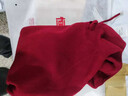 恒源祥秋冬新款加厚帶帽羊毛衫女連帽針織衫毛衣寬松百搭紅色衛衣打底衫 酒紅色 【保暖】 加厚 L 【100-120】 曬單實(shí)拍圖