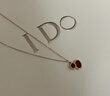 I Do【新年禮物】18K金項鏈女騏驥紅色葫蘆吊墜生日情人節禮物送女友 吊墜+18K金鏈 曬單實(shí)拍圖
