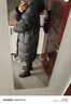 高梵黑金鵝絨服機能4.0六格男女同款中長(cháng)款羽絨服 高定騎士黑 XS 曬單實(shí)拍圖