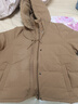 可然樸簡(jiǎn)【承川】御寒加厚 大白鵝絨服羊羔毛帽羽絨服保暖外套秋冬新款 大漠棕 S 曬單實(shí)拍圖