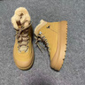 公羊男鞋真皮馬丁靴男冬季新款加絨保暖高幫中青年戶(hù)外休閑工裝男靴子 土黃86001【加絨款】 40 曬單實(shí)拍圖