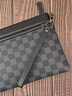 Cohnim kevin奢侈品男士手包手拿拉鏈男包手抓長(cháng)錢(qián)包送老公男友情人節生日禮物 c211格子紋【商務(wù)休閑】 曬單實(shí)拍圖