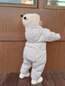 英氏（YEEHOO）嬰兒羽絨連體衣秋冬加厚保暖新生兒外出服寶寶連帽超韌絨羽絨冬季 星光灰 80 cm （建議9-18個(gè)月） 曬單實(shí)拍圖