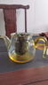 76茶業(yè) 臺灣76 花茶壺 加厚耐熱玻璃茶壺套裝過(guò)濾泡茶器大號透明紅茶茶具 FJ-H620ml配玫瑰金色蓋鈕 曬單實(shí)拍圖