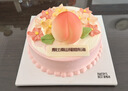 派悅坊祝壽生日蛋糕動(dòng)物奶油長(cháng)輩壽星老人壽桃同城當天配送北京上海杭州 仙桃盛宴輕親豆乳戚風(fēng)蛋糕 6英寸 適合3-5人食 曬單實(shí)拍圖