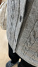 優(yōu)衣庫女裝紐花圓領(lǐng)針織開(kāi)衫/毛衣外套空調衫通勤秋冬新款481477 03 灰色 L 曬單實(shí)拍圖