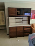 續寫(xiě)實(shí)木餐邊柜靠墻一體落地儲物柜巖板茶水柜黑胡桃木收納柜置物柜 【踢腳線(xiàn)抽屜】1.5米 曬單實(shí)拍圖