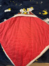 傳統手工刺繡傳統抱被嬰兒喜慶中國小孩包被新生兒寶寶保暖加厚 紅色望子成龍【龍頭】加棉 曬單實(shí)拍圖
