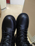 回力（Warrior）官方馬丁靴女鞋秋冬保暖高幫英倫風(fēng)厚底靴子女士潮流百搭皮靴39 曬單實(shí)拍圖