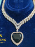 XUPING旭平首飾仿水晶系列 經(jīng)典海洋之心 女生宴席派對項鏈送生日禮物 海洋之心金典項鏈 曬單實(shí)拍圖