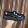 IYUZ品牌輕奢男鞋春季新款真皮商務(wù)高端結婚皮鞋男厚底增高休閑鞋子男 黑色-正品男鞋 42 曬單實(shí)拍圖
