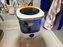 拜飛內衣內褲洗衣機自動(dòng)洗脫一體迷你小型家用嬰兒專(zhuān)用洗襪子神器內褲清洗機懶人洗衣機 升級款優(yōu)雅白【藍光+CLE深度清潔+低音靜洗】 曬單實(shí)拍圖