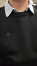 Navigare意大利小帆船假兩件針織衫男款春秋季長(cháng)袖襯衫領(lǐng)毛衣休閑款上衣 暗夜黑 M 曬單實(shí)拍圖