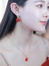 Eternelle法國永恒鎏金圓舞耳環(huán)奢華復古高級感耳飾時(shí)尚優(yōu)雅耳釘 魅力紅 曬單實(shí)拍圖