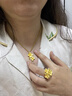 周生生足金繡球花黃金吊墜生生有囍三金飾品不含項鏈86594P計價(jià) 6.48克(含工費200元) 曬單實(shí)拍圖