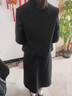 MOVK黑色西裝套裝女職業(yè)正裝小個(gè)子短款大學(xué)生教資面試西服外套女 黑色西裝 【通勤教資】 S  (90-105斤) 曬單實(shí)拍圖