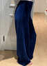 棠暖復古彈力燈芯絨休閑褲子女老錢(qián)風(fēng)金絲絨闊腿褲氣質(zhì)軟糯無(wú)痕直筒褲 復古藍 【適合身高150-170】 XS 建議（80-100斤）選 曬單實(shí)拍圖