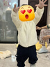 優(yōu)衣庫嬰幼兒寶寶長(cháng)絨搖粒絨拉鏈茄克長(cháng)袖外套25秋冬新款478434 01 乳白色 90 曬單實(shí)拍圖