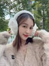 暢印冬季保暖耳罩可愛(ài)女孩冬季毛絨卡通防風(fēng)護耳包套兒童成人耳捂子 米白色【可折疊】 曬單實(shí)拍圖