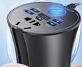 車(chē)載12V24V轉220V多功能逆變器電腦冰箱轎車(chē)電源轉換器 【蠻腰旗艦版】數顯+QC3.0快充 曬單實(shí)拍圖