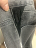 淺色牛仔褲男士修身小腳潮流秋冬季新款彈力休閑長(cháng)褲百搭褲子潮牌 灰色 常規 30 曬單實(shí)拍圖