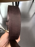 鹿師傅復古手工真皮男士腰帶休閑百搭商務(wù)皮帶2026新款實(shí)心合金針扣褲帶 咖啡色 頭層牛皮 110cm 曬單實(shí)拍圖