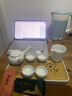 閩煜日式全季酒店功夫茶具套裝家用宿舍高顏值簡(jiǎn)易茶壺小套功夫茶具 定窯白6頭+四方大干泡盤(pán) 曬單實(shí)拍圖