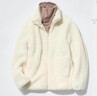 優(yōu)衣庫女裝男裝長(cháng)絨搖粒絨拉鏈茄克/長(cháng)袖外套夾克冬新款479611 01 乳白色 L 曬單實(shí)拍圖