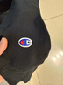 Champion冠軍連帽衛衣男草寫(xiě)logo印花美式復古潮牌女 黑色1 2XL  曬單實(shí)拍圖