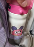 babycare兒童吸管學(xué)飲杯寶寶四合一水杯不銹鋼 保溫水壺三合一保溫杯大容 550ml-萊莎粉 【含背帶】 曬單實(shí)拍圖