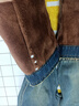 俞兆林（YUZHAOLIN）美式加絨加厚闊腿牛仔褲女2025春秋冬新款毛邊設計直筒顯瘦百搭褲 藍色-加絨加厚 店長(cháng)推薦 2XL 125-140斤 曬單實(shí)拍圖