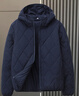 輕薄短款菱格棉衣男士2026春季冬裝韓版潮流連帽休閑保暖棉服外套 藏青色-【806連帽款】 L 建議110-125斤 曬單實(shí)拍圖