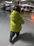 威爾貝魯（WELLBER）男女兒童羽絨服可愛(ài)加厚外套寶寶白鴨絨棉服25秋冬綠色110 曬單實(shí)拍圖